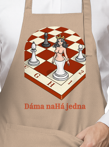 Dáma nahá jedna zástěra Rope