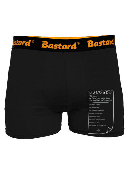 To do list na rozlučku se svobodou a fix boxerky Black