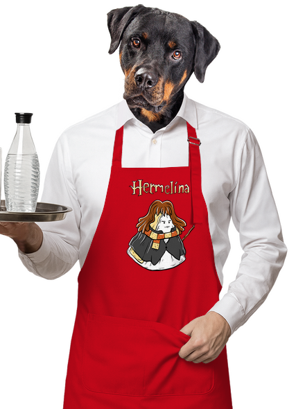 Hermelína zástěra Red