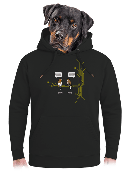 Beep and Peep unisex mikina premium Dark Black