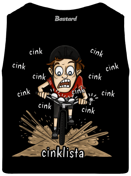 Cinklista pánské tílko Black