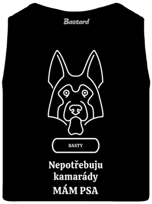 Nemůžu, mám psa pánské tílko Black