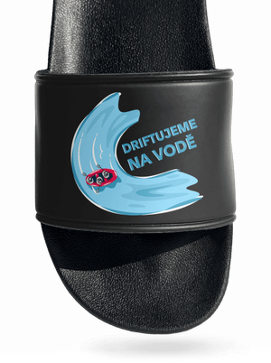 Driftujeme na vodě pantofle Black