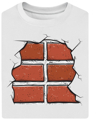 Cihličky unisex tričko oversized White