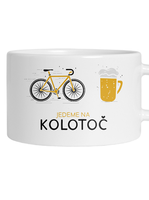 Jedeme na kolotoč hrnek makronka White