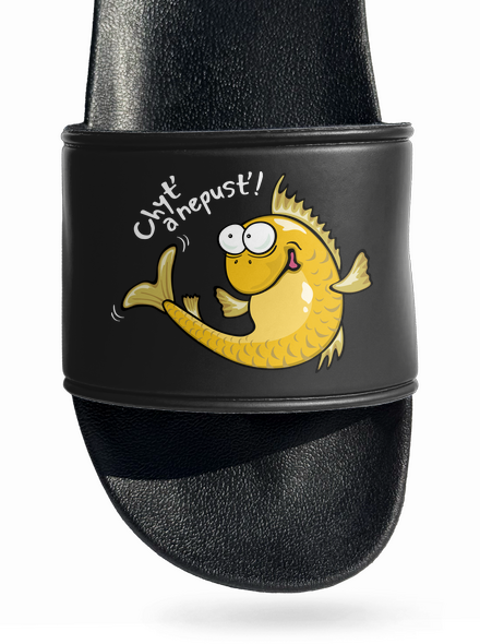 Zlaté rybky pantofle Black