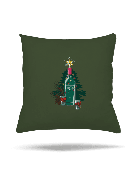 Vánoční borovička polštář Olive Green