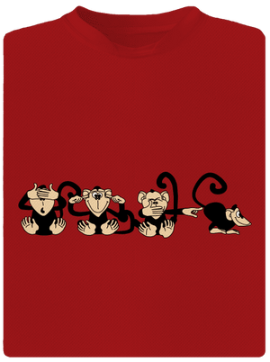 Opice pánské sportovní tričko Red Mal