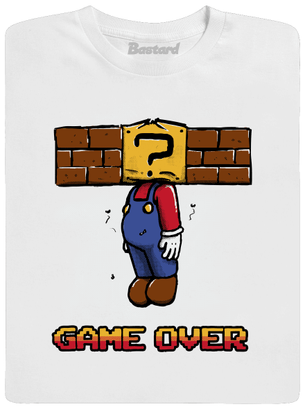 Game over pánské dlouhý rukáv White