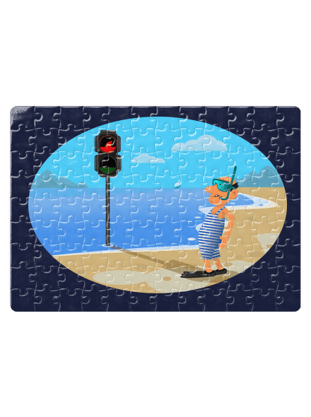 Bezpečné plavání puzzle White