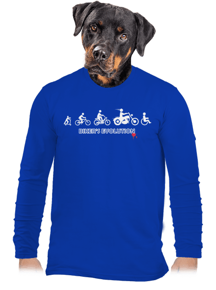Bikers evolution pánské dlouhý rukáv Royal Blue