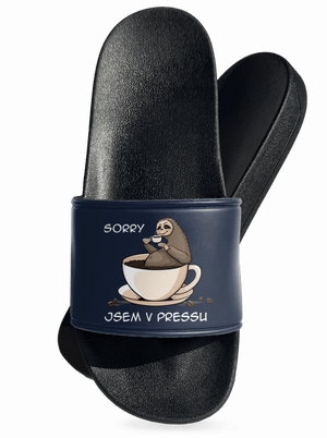 V pressu pantofle Navy