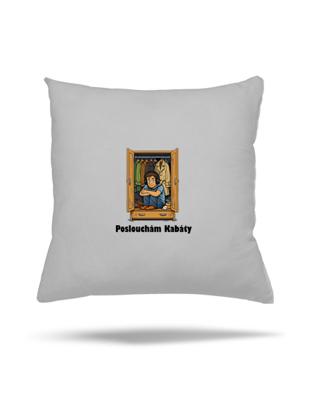 Poslouchám Kabáty polštář Pacific Grey