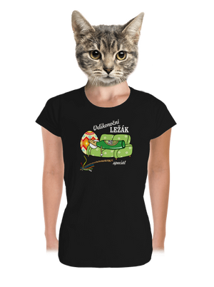 Velikonoční ležák dámské tričko premium Black