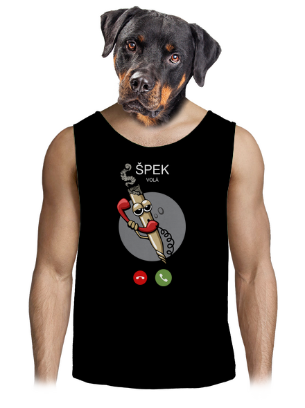Špek volá pánské tílko Black