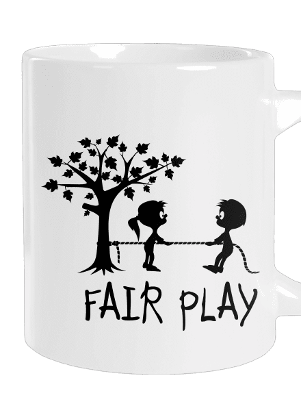 Fair play velký hrnek White