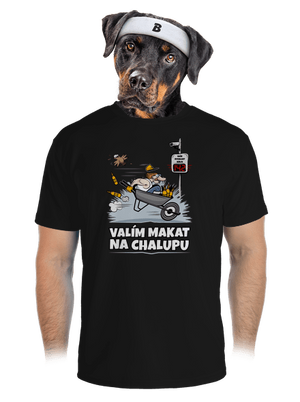 Valím na chalupu pánské sportovní tričko Black