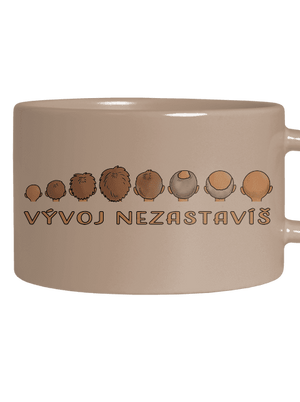 Vývoj nezastavíš hrnek makronka Brown Macaron