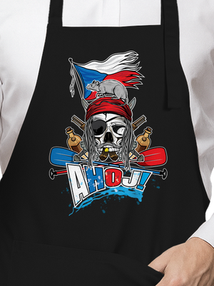 Ahoj zástěra Black