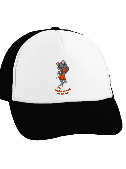 Myška kšiltovka truckerka Black cap