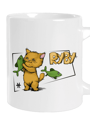 Kočičí horoskop: Ryby velký hrnek White