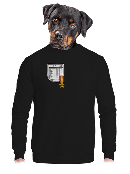Jízdní řád unisex mikina bez kapuce Black