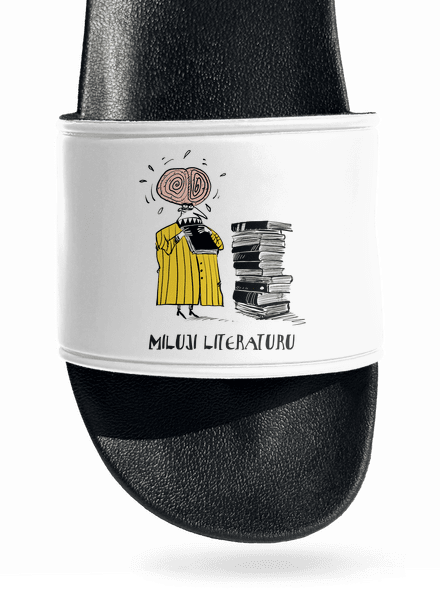 Miluji literaturu pantofle White