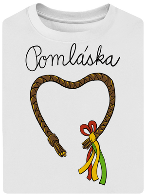 Pomláska unisex tričko oversized White