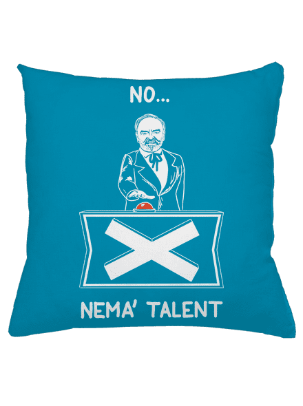 Cimrman: Nemá talent polštář Blue Turquoise