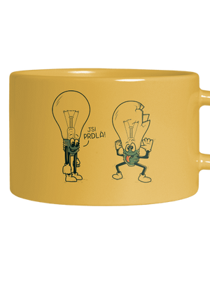 Prdlá hrnek makronka Yellow Macaron