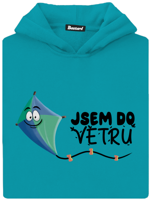 Do větru dětská mikina klokanka Hawaiian Blue