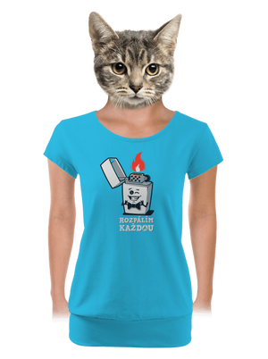 dámské tričko s lemem