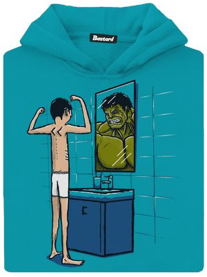 Hulk dětská mikina klokanka Hawaiian Blue