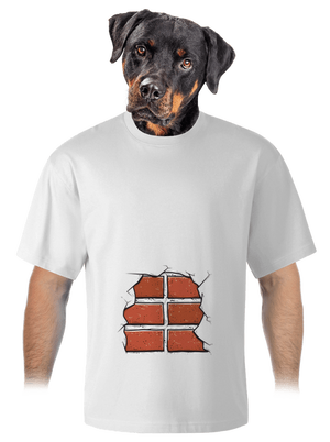 Cihličky unisex tričko oversized White