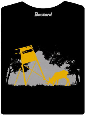 Lesní harmonie dámské tričko s lemem Black