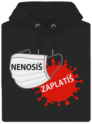 Nenosíš zaplatíš unisex mikina premium Dark Black