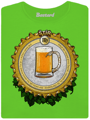 Pivní horoskop: Štír dámské tričko Apple Green