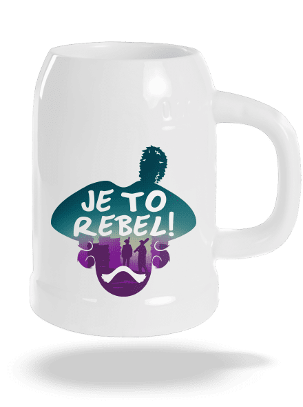 Je to rebel půllitr White