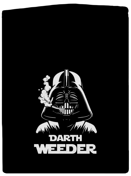 Darth Weeder pánská mikina na zip Black