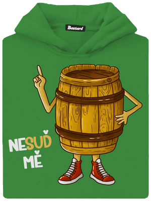 Nesuď mě dětská mikina klokanka Kelly Green AWD