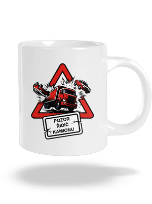 Řidič kamionu velký hrnek White