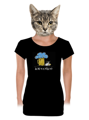 dámské tričko s lemem