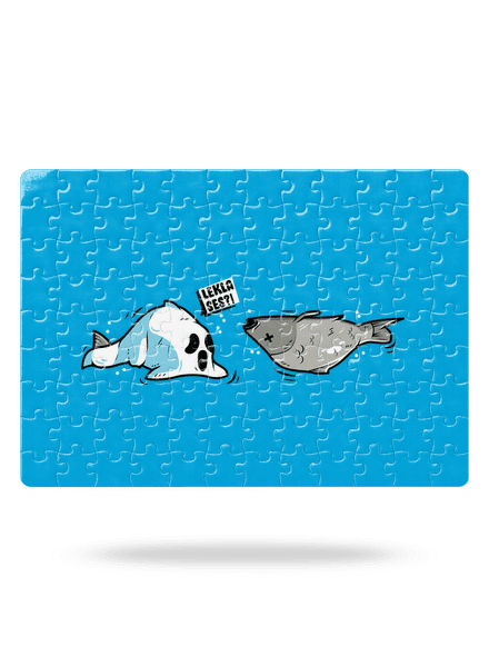 Leklá ryba puzzle White