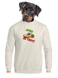 unisex mikina bez kapuce