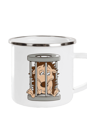 Ježeček v kleci plecháček White