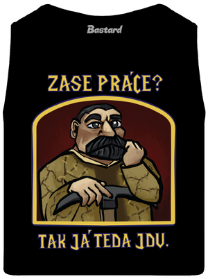 Zase práce? pánské tílko Black