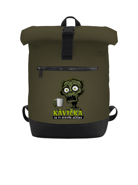 Zombie kávička batoh Military Green