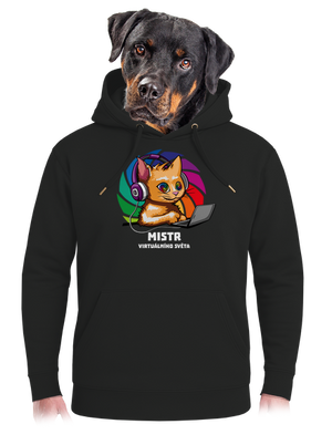Mistr virtuálního světa unisex mikina premium Dark Black