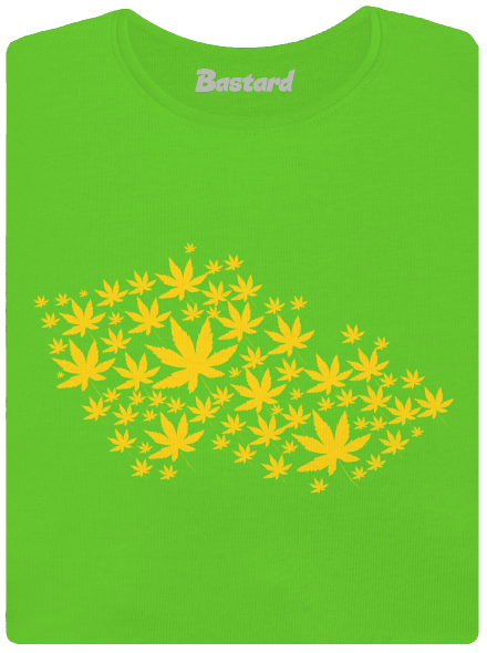 Ganja country dámské tričko Apple Green