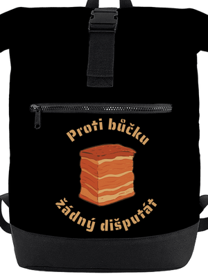 Proti bůčku žádný dišputát batoh Black